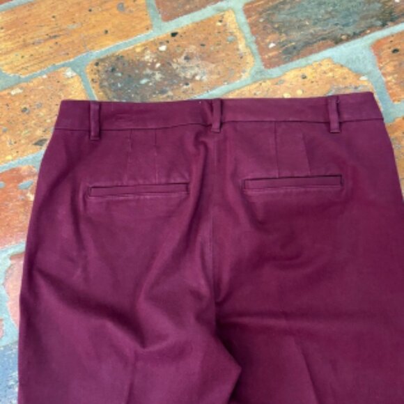 White House Black Market burgundy ankle pants size 10 - Picture 7 of 16